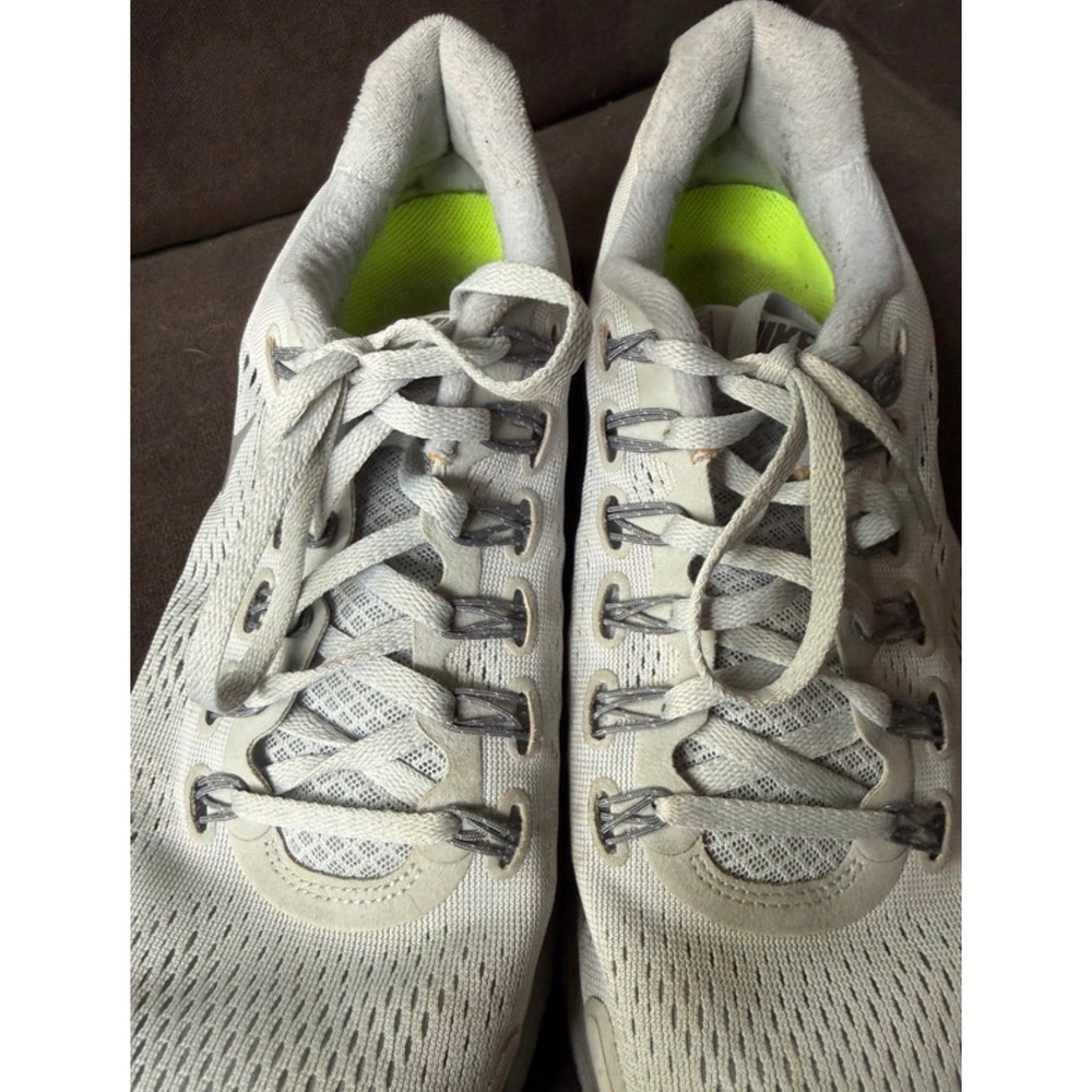 Nike Lunarglide 4 White‎ Grey Running Shoes Mens size 10 524977-002 - Picture 4 of 7